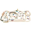 Royal Express Train Set TV700 - 180 pieces with 2 connectable trains, 2 bridges, a car, a truck, a train station, a crane, boats ...