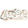 Royal Express Train Set TV700 - 180 pieces with 2 connectable trains, 2 bridges, a car, a truck, a train station, a crane, boats ...
