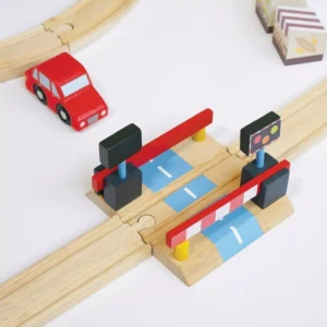 Royal Express Train Set TV700 - 180 pieces with 2 connectable trains, 2 bridges, a car, a truck, a train station, a crane, boats ...