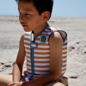 Softlines | Brown/White Striped Swim Vest 3-6 years