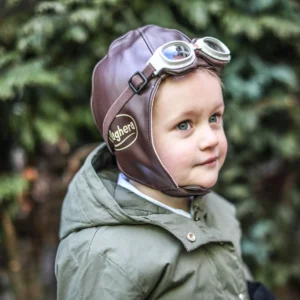 Race driver hat and goggles