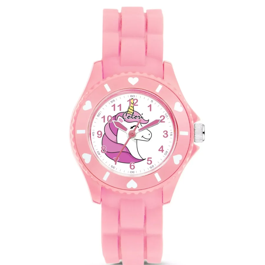 Colori children's watch 30MM light pink unicorn 5ATM