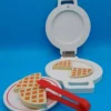 Waffle iron with wooden accessories, children's kitchen accessories