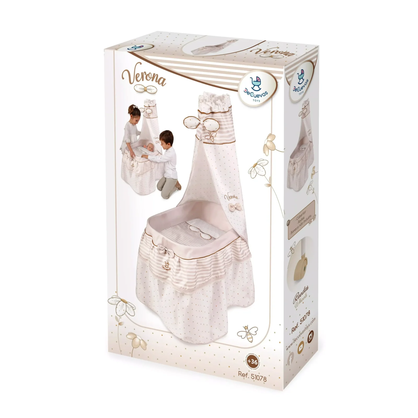 51078 Moses basket for dolls "Verona"