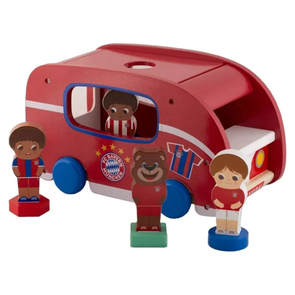 FC Bayern Munich 2-in-1 Wooden Bus Toy