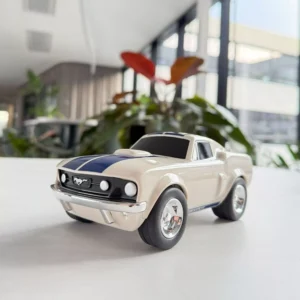 Small toy car Racing Car Ford Mustang Beige