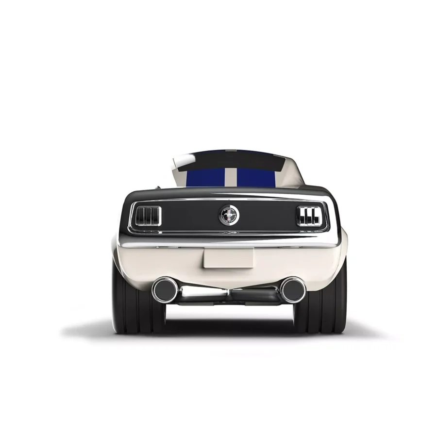 Small toy car Racing Car Ford Mustang Beige