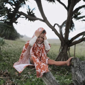 Seastar | Brown Beach poncho 65 x 65 cm