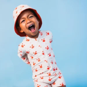 Crabby | Beige/Red Swimwear for Boys