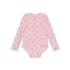 Blackberry | UV beige/purple swimsuit with long sleeves for girls