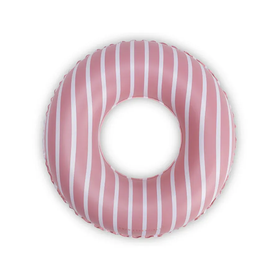Boldlines | Red/White Striped Swim Ring Ø 55 cm