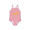 Boldlines | Red/White Striped Girls Swimsuit