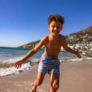 Coral Bliss | Multicolored UV Swim Shorts Boys