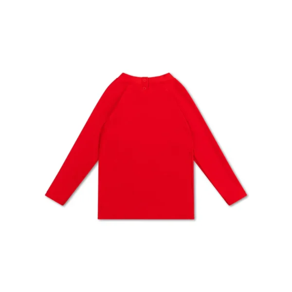 Crabby | Beige/Red UV Swim Shirt with Long Sleeves