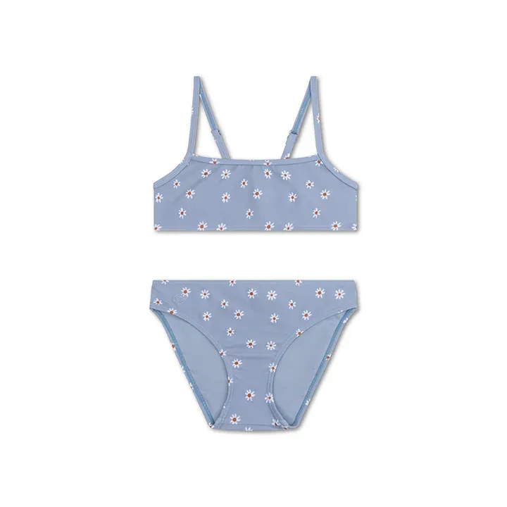 Daisy Flower | Blue Girls Beachwear UV Bikini
