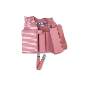 Daisy Flower | Red/White Striped Swim Vest 1-2 years