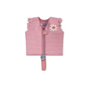 Daisy Flower | Red/White Striped Swim Vest 2-3 years