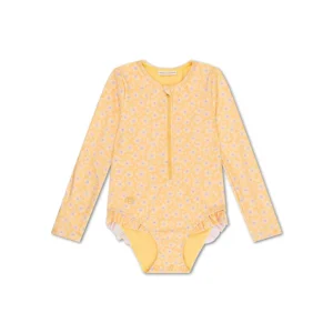 Florish | UV yellow swimsuit with long sleeves for girls