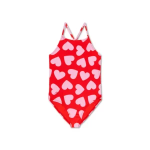 Hearts | Red Girls Swimsuits
