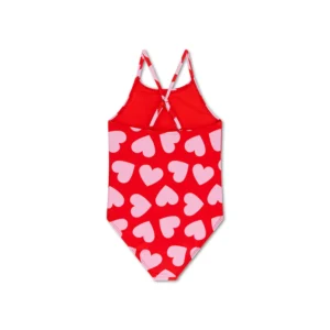 Hearts | Red Girls Swimsuits