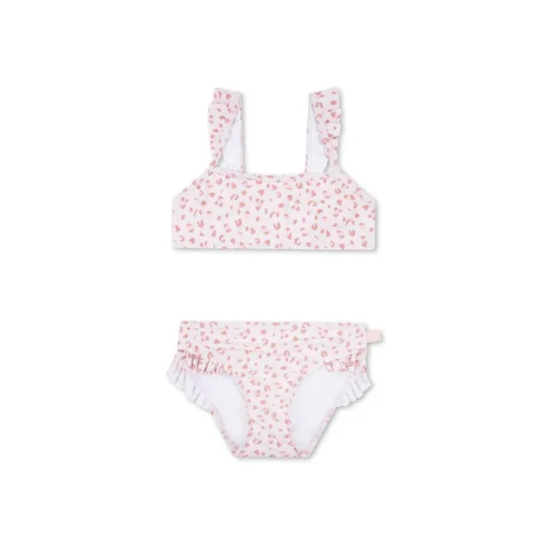 Leopard | Old Pink Girls Beachwear UV Bikini