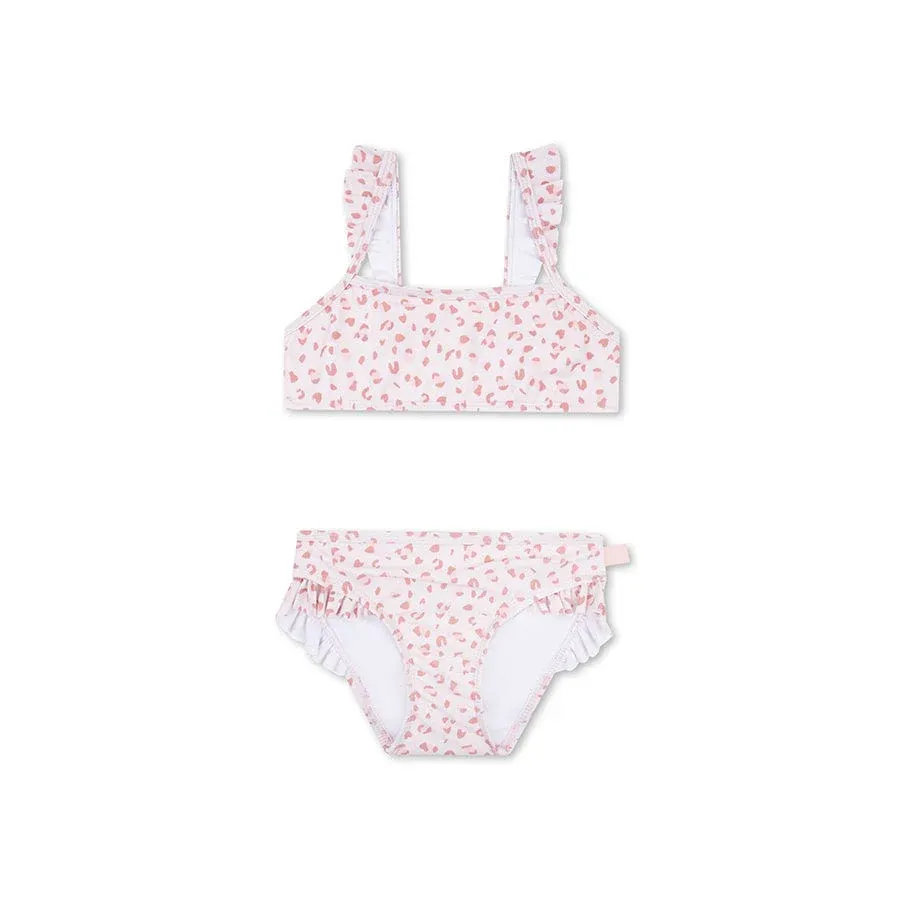 Leopard | Old Pink Girls Beachwear UV Bikini