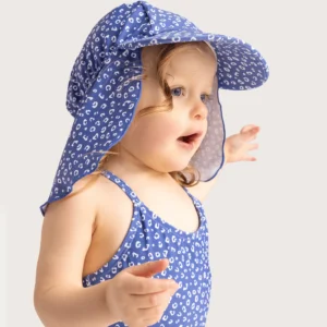 Leopard | Blue UV Sun Cap