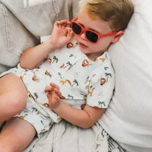 Jungle | Multicolored Boys Beach Set - Muslin