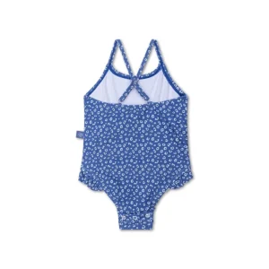 Leopard | Blue Girls Swimsuit