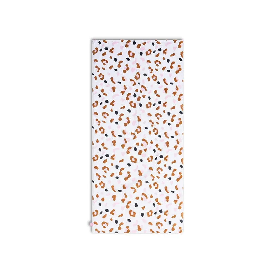 Leopard | Kaki Cotton Towel 135 x 65 cm
