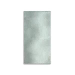Resort Stripe | Green/White Cotton Beach Towel 135 x 65 cm
