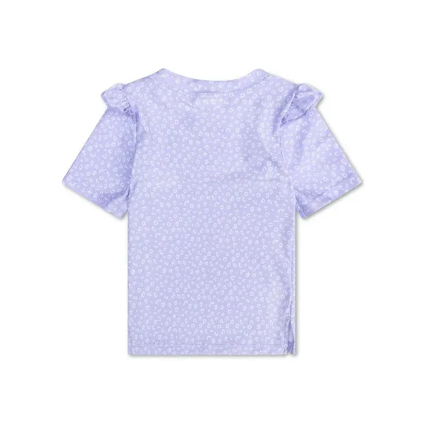 Leopard | Lila UV Swim Shirt with Short Sleeves