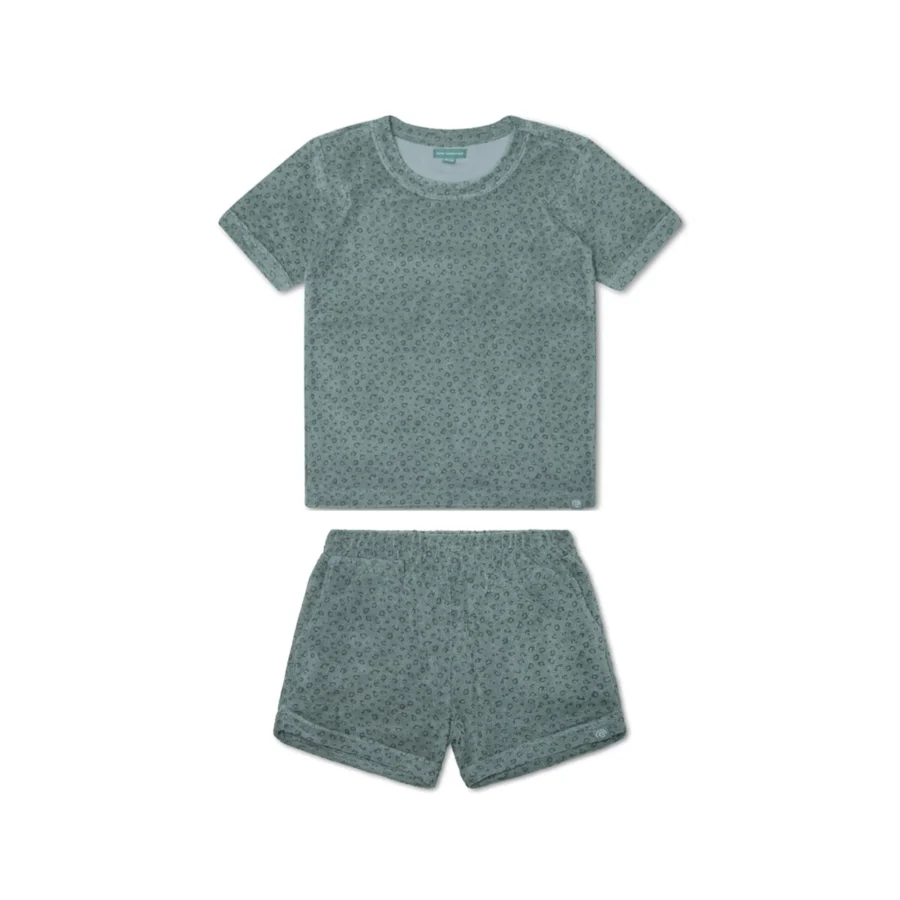 Leopard | Green Boys and Girls Beach Set – Terry