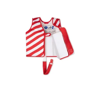 Crabby | Red/White Striped Swim Vest 3-6 years