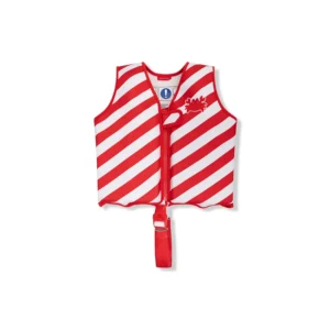 Crabby | Red/White Striped Swim Vest 2-3 years