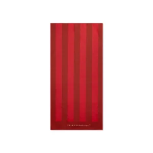Crabby | Red Microfiber Beach Towel 135 x 65 cm