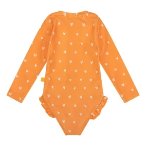 Orange Kiss | Orange UV swimsuit for girls with long sleeves