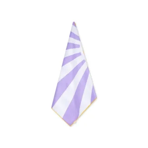 Happy Sunshine | Purple/White Microfiber Towel 135 x 65 cm