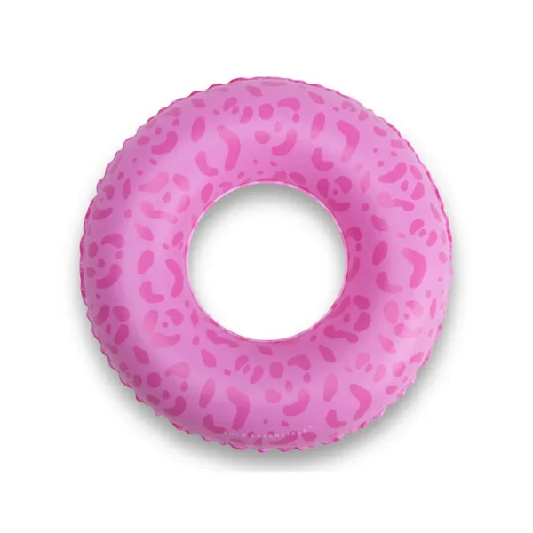 Leopard | Pink Swim Ring Ø 55 cm