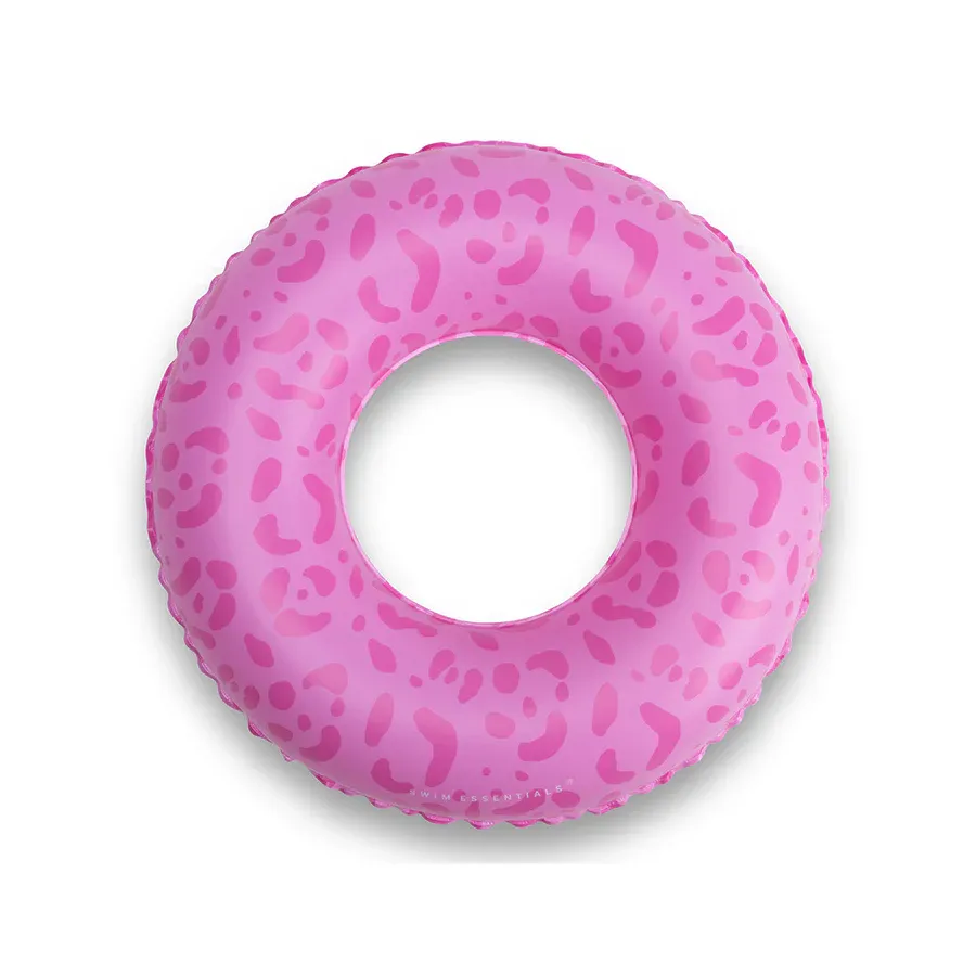 Leopard | Pink Swim Ring Ø 55 cm