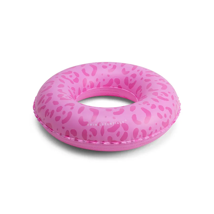 Leopard | Pink Swim Ring Ø 55 cm