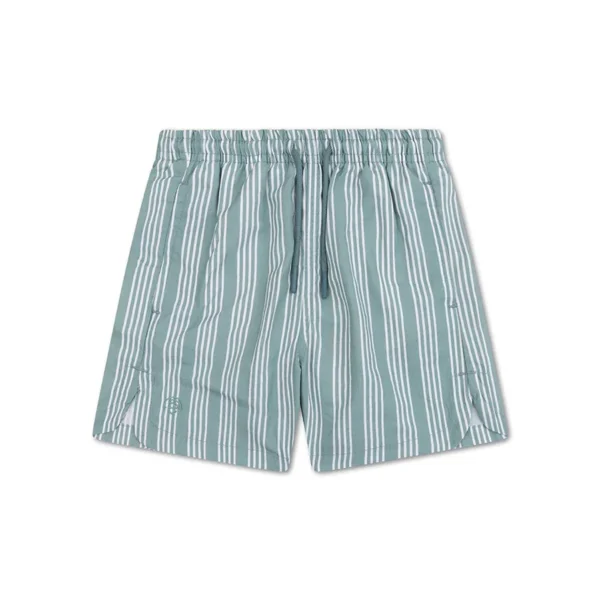 Resort Stripe | Green UV Swim Shorts for Boys