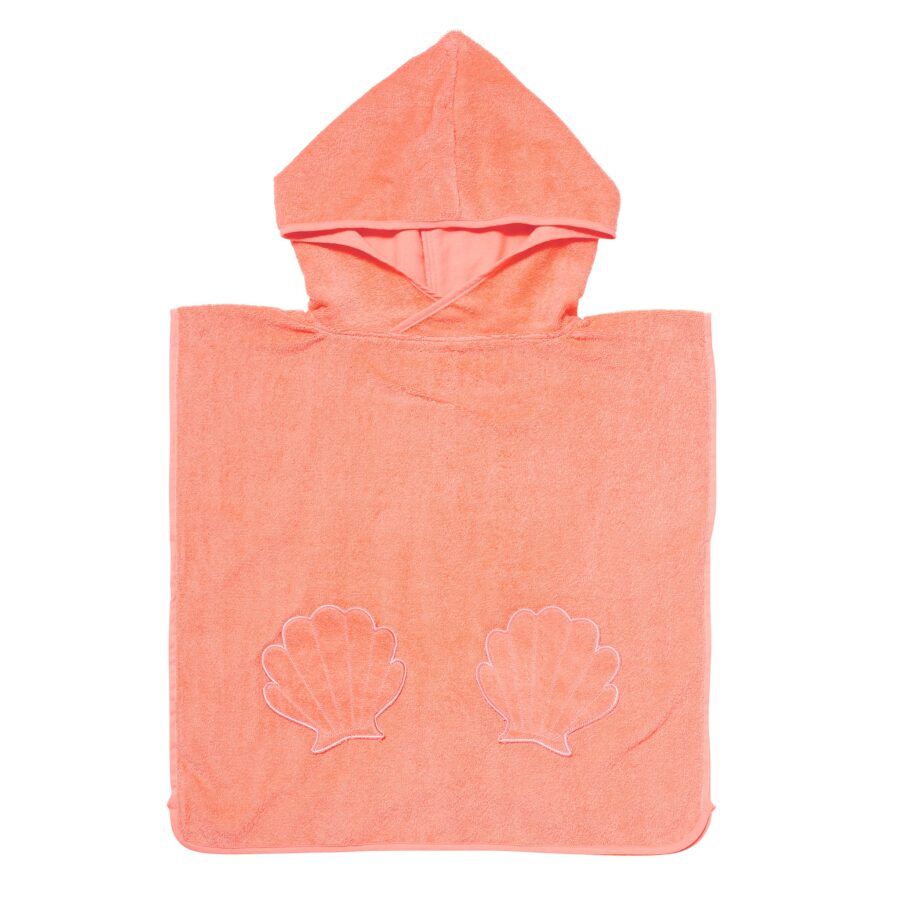 Beach Hooded Towel Ocean Treasure Neon Rose