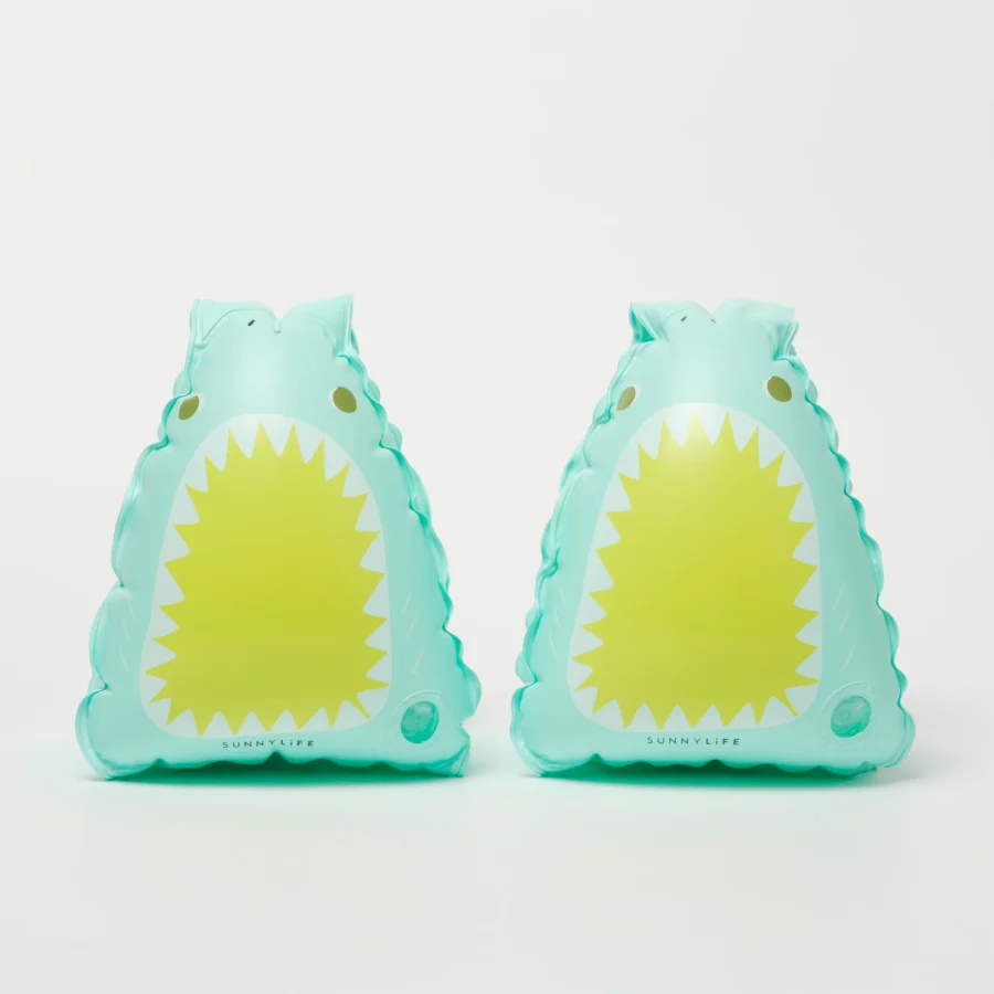 Salty the Shark Float Bands Aqua