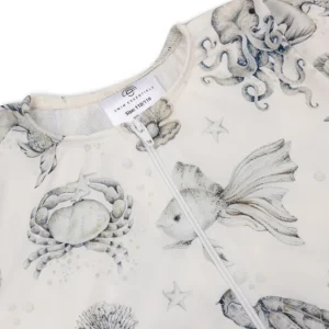 Sea Life | Girls' White UV Swimsuit with Long Sleeves