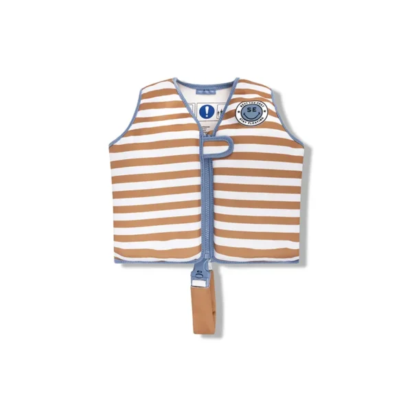 Softlines | Brown/White Striped Swim Vest 3-6 years