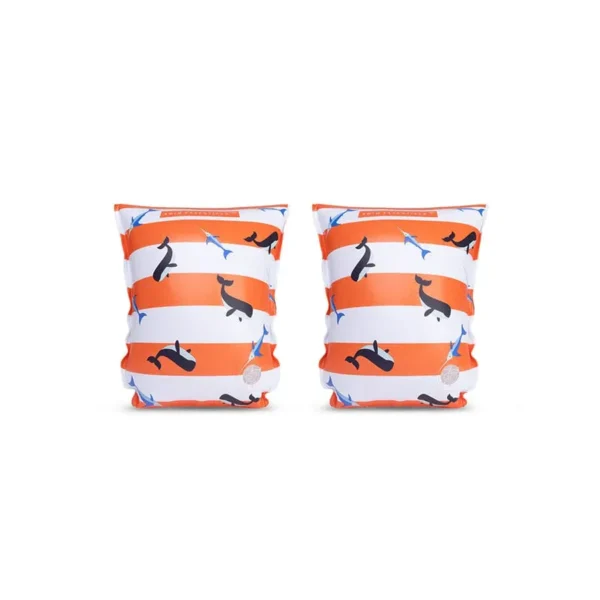 Ocean Stripes | Red/White Swim Arm Bands 2-6 years