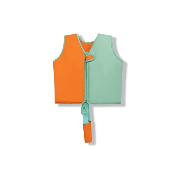 Vivid Clash | Orange/Green Swim Vest 3-6 years