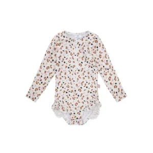 Leopard | UV swimming swimsuit with long slevees