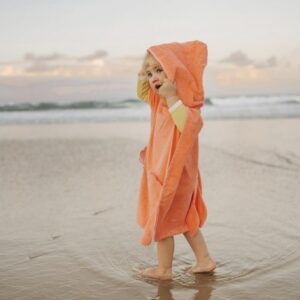 Beach Hooded Towel Ocean Treasure Neon Rose